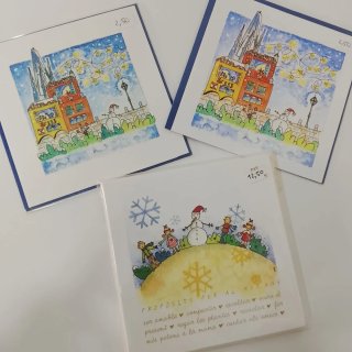 Set de 8 Postales de Barcelona