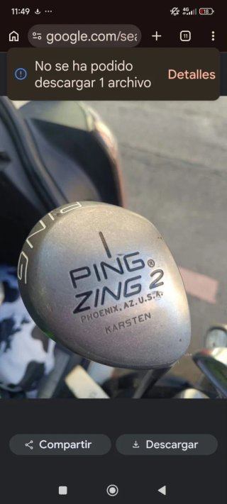 Palo de golf PING Zing 2 coleccionista
