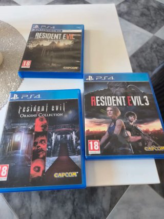 Lote 3 juegos Resident Evil PS4