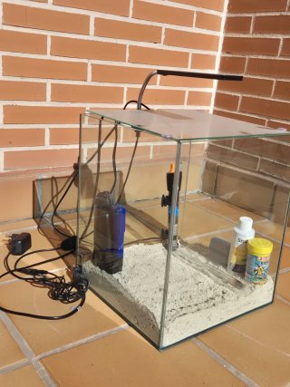 Pecera Marina con Accesorios