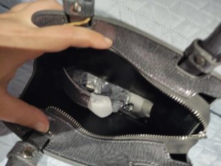 Bolso pequeño Irene bag gris/plateado
