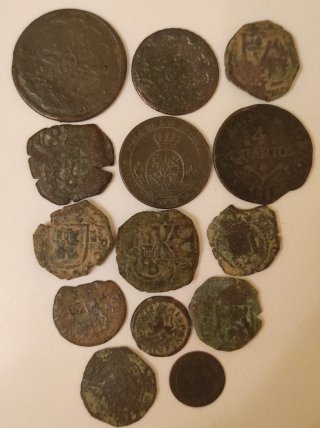 Lote monedas antiguas españolas