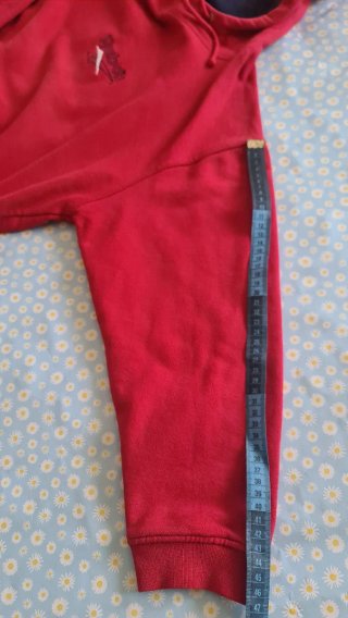 Sudadera Reebok Roja/granate con Capucha