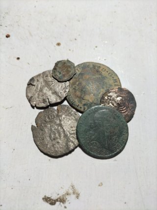 Lote monedas antiguas Rastro Madrid