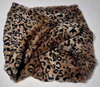 Estola vintage boho chic piel sintética leopardo