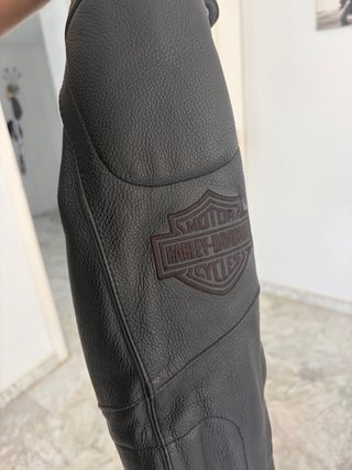 Cazadora Piel Harley Davidson Negra Talla M