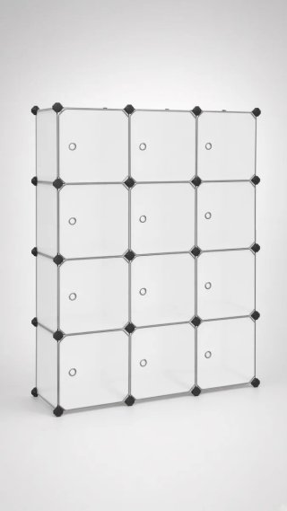 Estantería Modular 12 Cubos SONGMICS LPC342W01