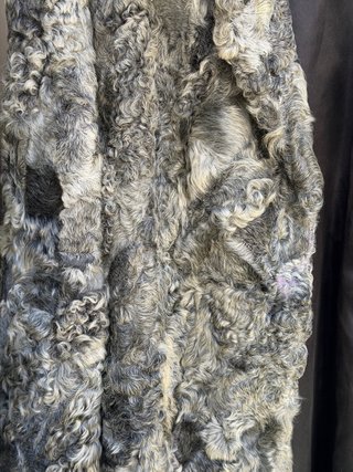 Chaquetón de Astracán Marc All Gris Talla Única