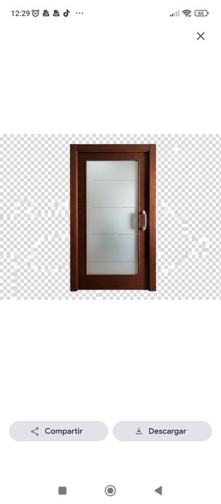 Puerta corredera con casetone