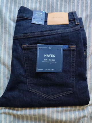 Vaqueros Gant Hayes W36 L32 Slim Mid Rise