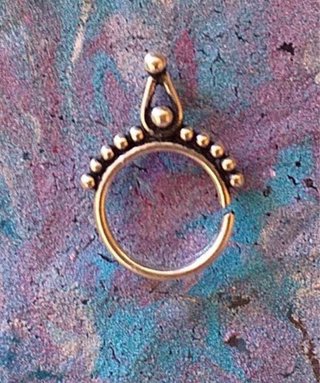 Aro Nariz Artesanal India Dorado