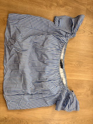 Camisa Zara Talla M Rayas Azul Blanco