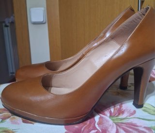 Zapatos Fosco Marrones Tacón Plataforma