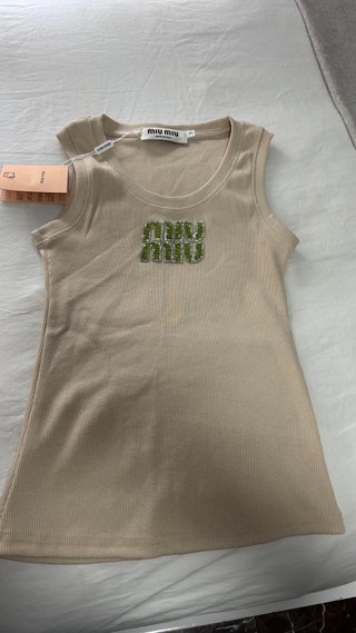 Miu Miu Top Beige Talla S