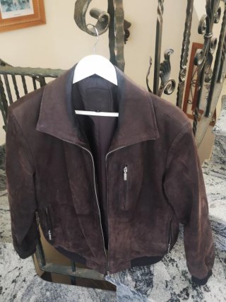 Cazadora de hombre de piel auténtica T-M (48)