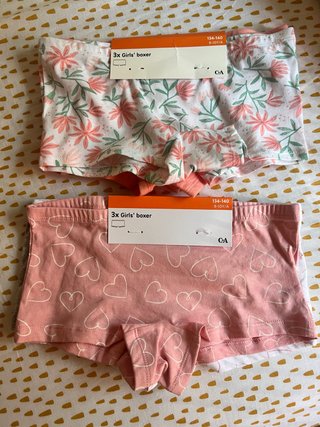 Pack 3 Boxers Niña C&A Talla 9- 10 años.
