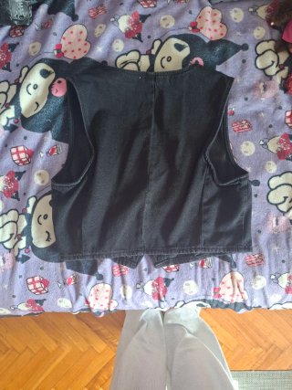 Chaleco vaquero ZARA negro talla única