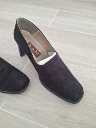 Zapatos Negros de Tacón Talla 41