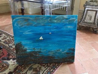 Dipinto mare con vela