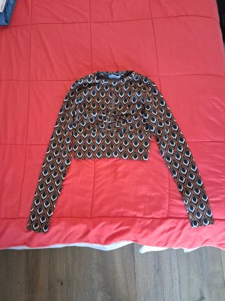 Camiseta Bershka Estampada Talla S