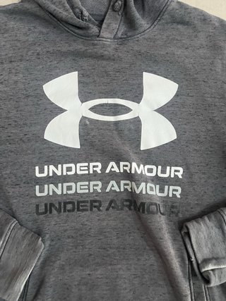 Felpa Under Armour Grigia con Logo