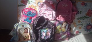 Lote 6 Mochilas Escolares Infantiles