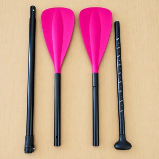 Remo 2-en-1 Kayak y Paddle Rosa Fucsia