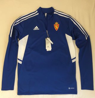 Sudadera entrenamiento Real Zaragoza Adidas azul