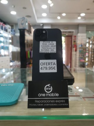 iPhone 15 128GB NEGRO batería 86