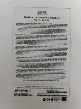 iPad Pro 12.9 (4ª generación) Space Gray