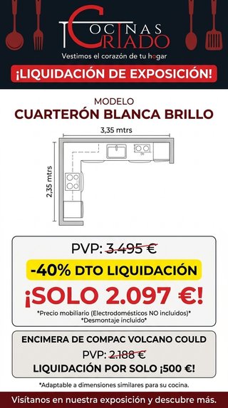 Cocina de Exposición con Encimera