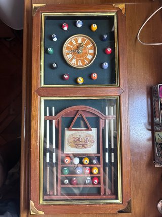 Reloj de pared estilo billar