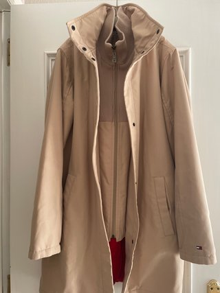 Abrigo Tommy Hilfiger Beige Mujer