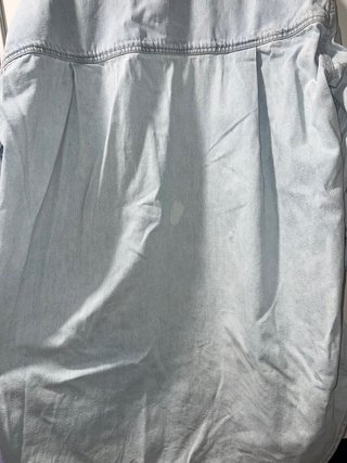 Chaqueta vaquera larga azul