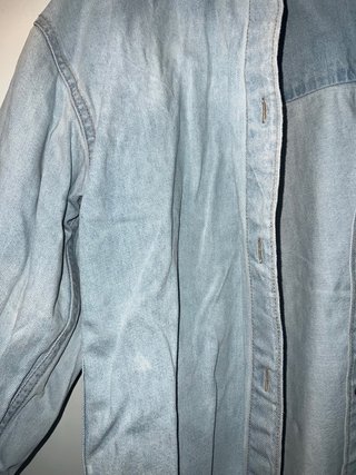 Chaqueta vaquera larga azul