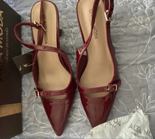 Zapatos de tacón ALTA MODA rojos talla 38