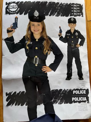 Disfraz de Calabaza para Halloween y de policia