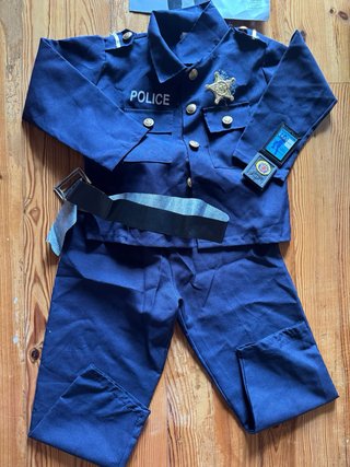 Disfraz de Calabaza para Halloween y de policia
