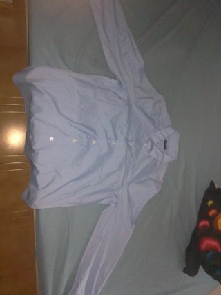 Camisa C&A Azul Claro