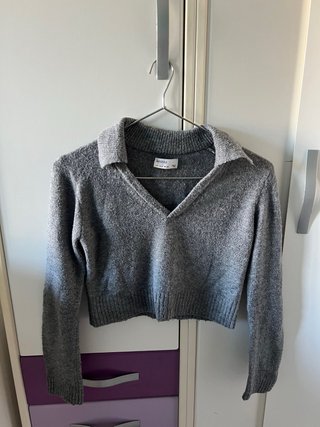 Jersey Gris Escote Pico
