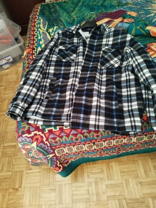 Camisa de cuadros forrada