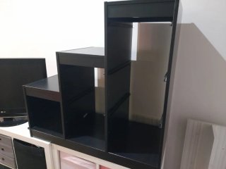 Mueble Escalera Negro