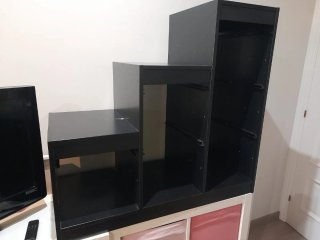 Mueble Escalera Negro