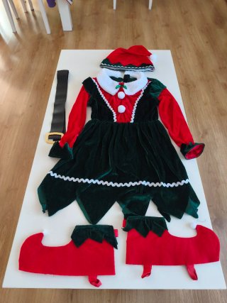 Disfraz de Elfo para Niña. Talla 7-8