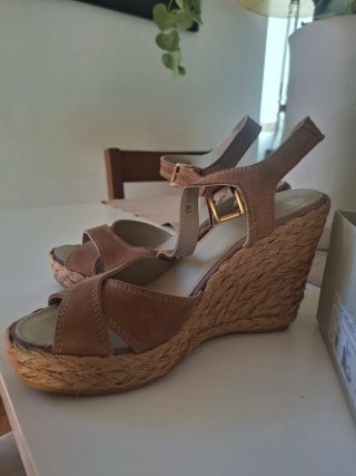 Sandalias Geox Cuña Marrón