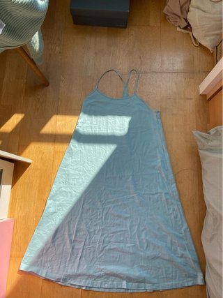 Vestido holgado playa agua marina Zara talla S