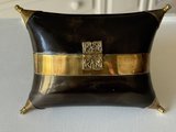 Bolso joya vintage cuerno toro y latón