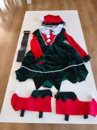 Disfraz de Elfo para Niña. Talla 3-4