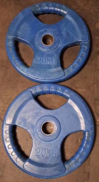 2 Discos Olímpicos 20kg de 50mm