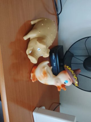 Muñecos de goma antiguos